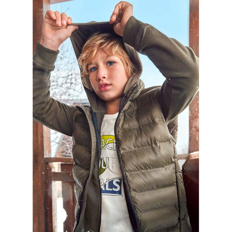 Chaleco Casual Para Niño Mod.7396 Marca Mayoral® Marrón Claro 18