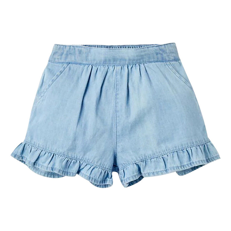 Short Con Volantes Para Niña Mod. Zkgap0402 Marca Zippy®