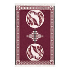 Jorongo Gaban Artesanal Mexicano Colores Lobo Vino Lobo Xg