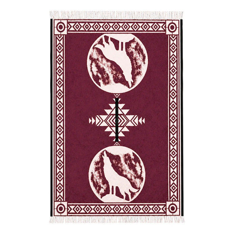 Jorongo Gaban Artesanal Mexicano Colores Lobo Vino Lobo Xg