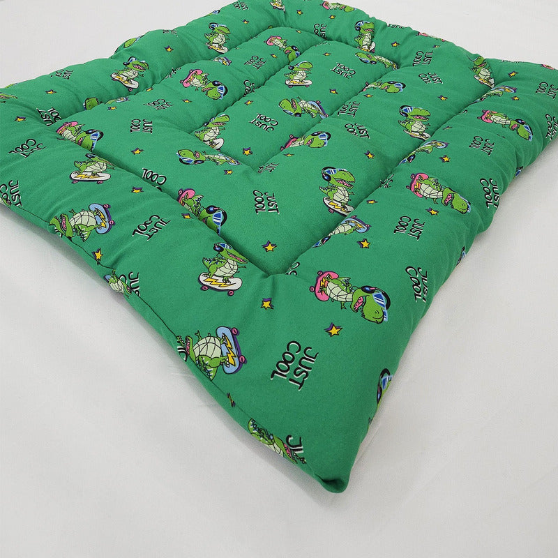 Tapete Estampado Y  Acolchado Transportadora Para Mascota