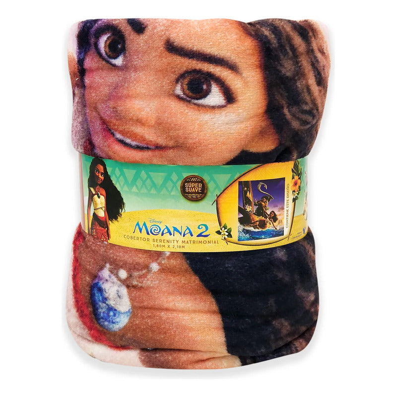 Cobertor Ligero Super Suave Matrimonial Diseños Providencia® Moana 850 G Multicolor