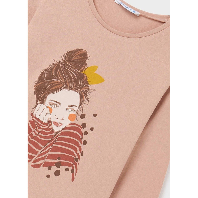 Blusa Para Niña Manga Larga Mod.7027 Marca Mayoral®