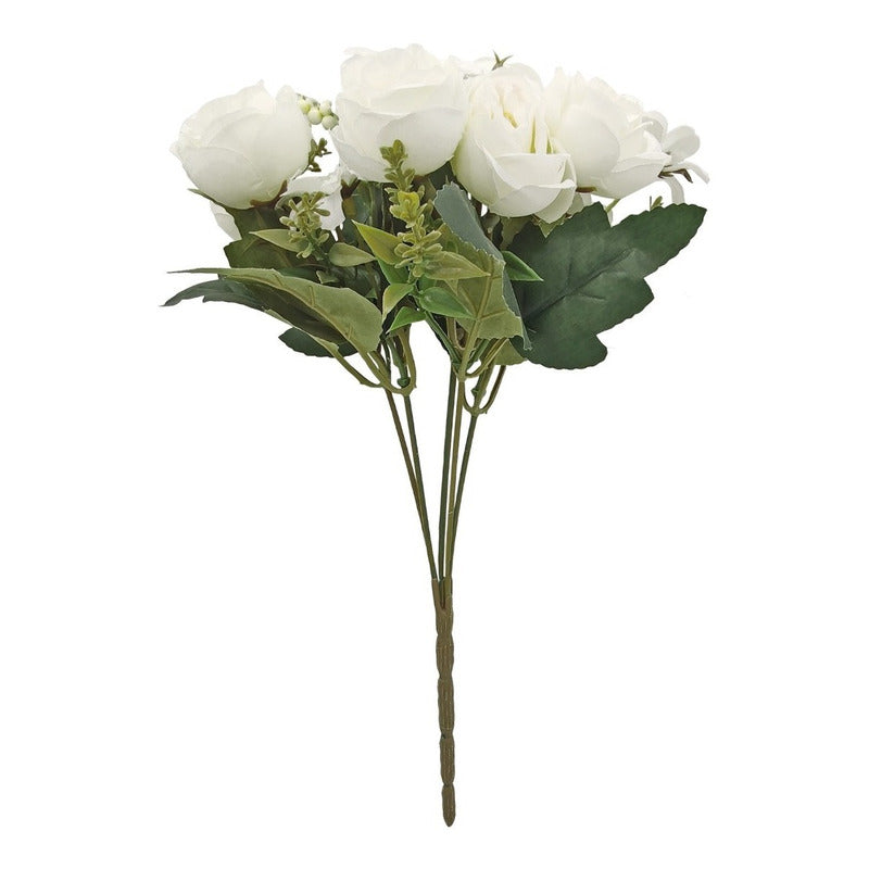 Ramo De Flores Peonias Artificiales Centro De Mesa.