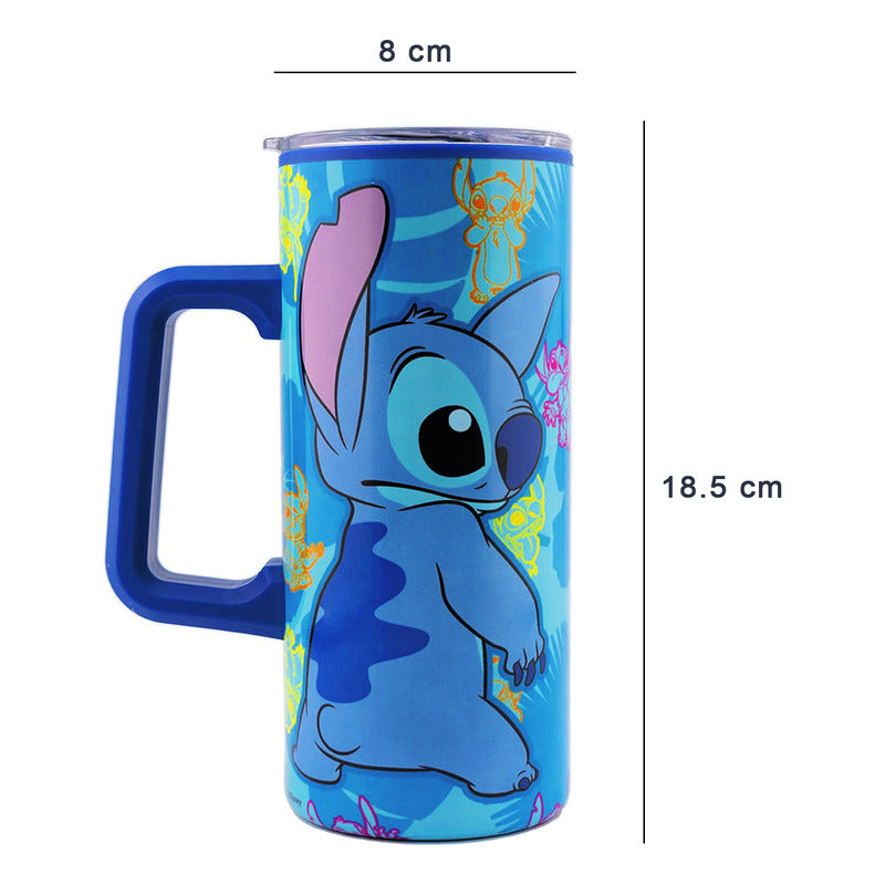 Termo Con Asa Tapa Clean 500ml Diseños Animados