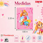 Cobertor Ligero Super Suave Matrimonial Diseños Providencia® Skye Paw Patrol 850 G Multicolor
