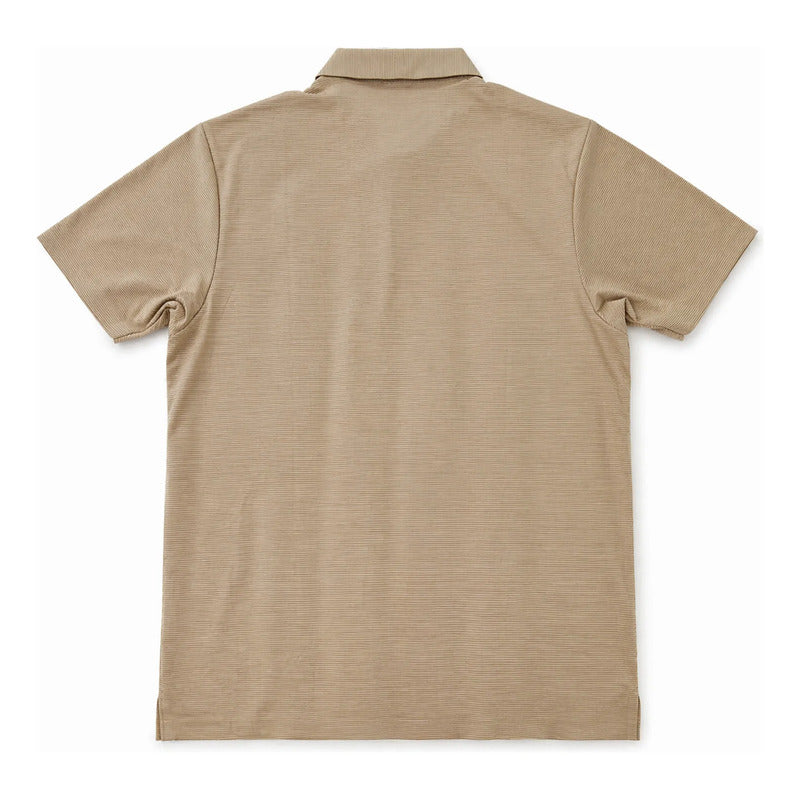 Playera Ligera Casual De Hombre Mod. A61417 Marca Bobois® Beige Eg Geométrico