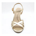 Zapatilla Elegante Tacón 8cm Para Dama 140502 Marca Flexi® Dorado 26 Mx