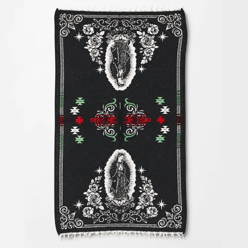 Jorongo Gaban Artesanal Mexicano Colores Virgen Tricolor Virgen Xg