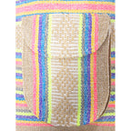 Mochila Artesanal Tejida Tipo Morral Con Bolsillo Frontal 10kg