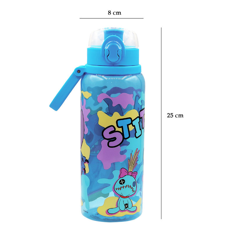 Botella De Agua Ligera Con Asa 900ml Diseños Animados