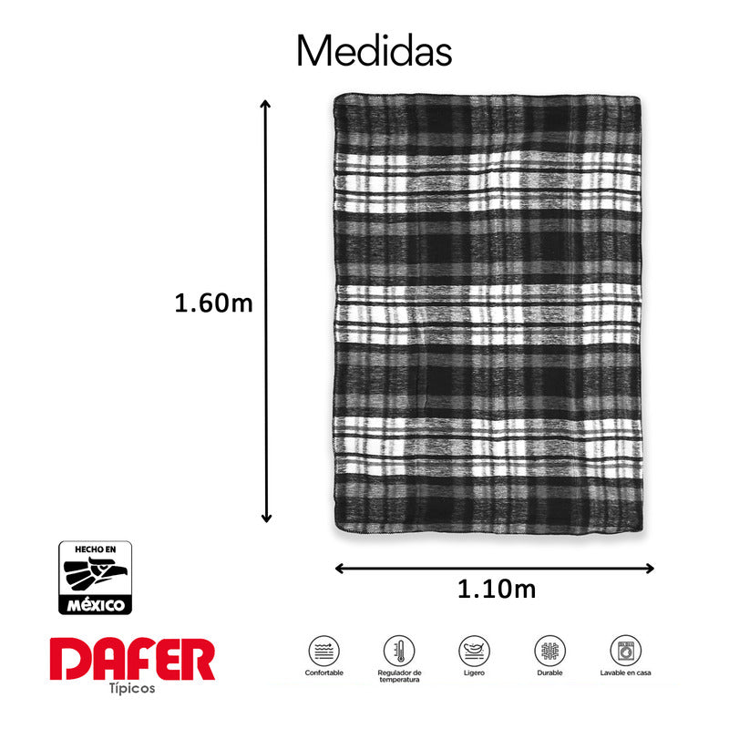 Frazada Artesanal Decorativa Mexicana Multiusos 160x110cm