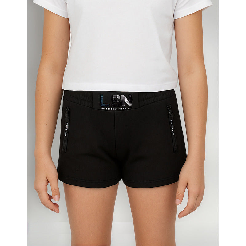 Short Ligero De Niña Mod.21g-6013al Marca Losan®