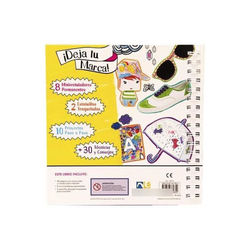 Libro Para Colorear Marca Tu Estilo Mod. Kl-1013 Novelty®