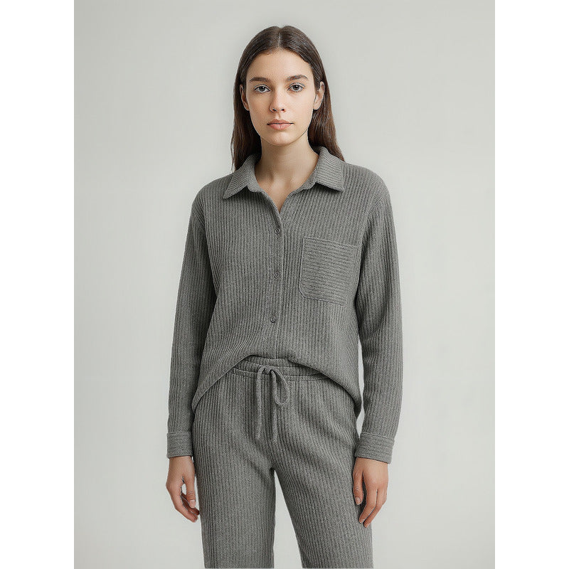 Conjunto Mujer Canale Casual Mod.048 Aldrete® Gris Canalé M