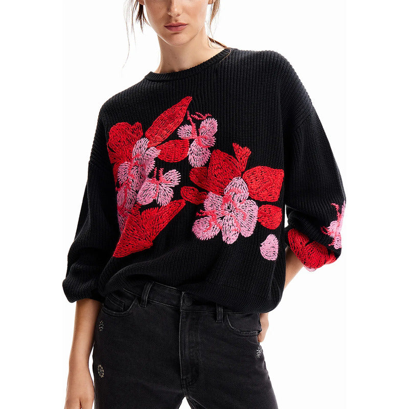 Suéter Casual Para Mujer Estampado Original Marca Desigual® Multicolor 23wwjf32