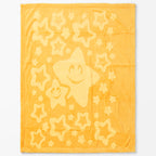 Cobertor Frazada Ligero Jacquard Cunero 90x110m Providencia® Amarillo Estrellitas
