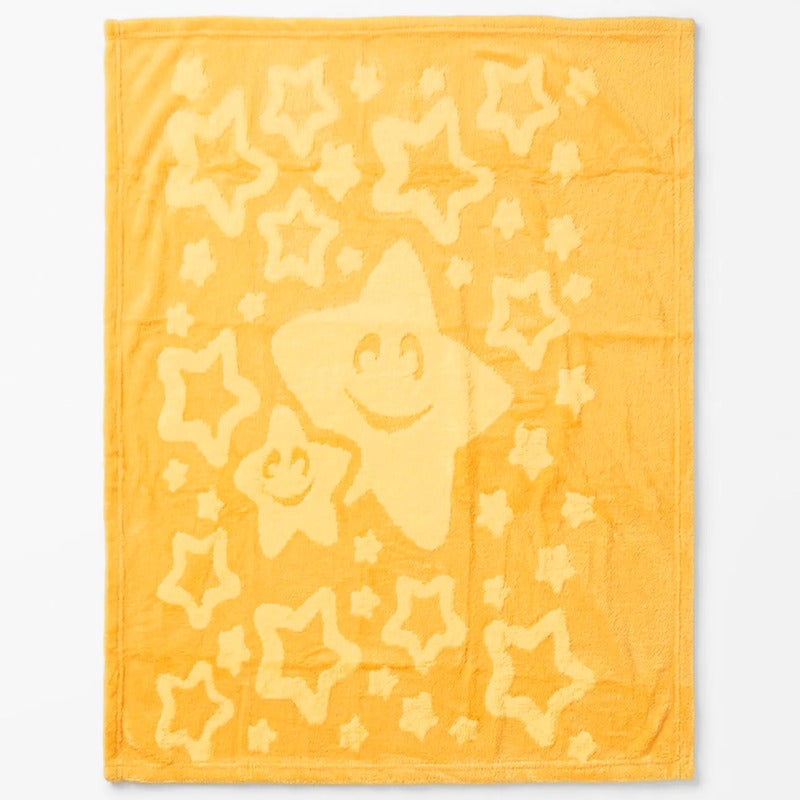 Cobertor Frazada Ligero Jacquard Cunero 90x110m Providencia® Amarillo Estrellitas