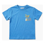 Playera Casual Para Niño Mod.3063 Marca Mayoral® Azul Palmera 9 Años Lisa