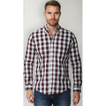 Camisa Cuadros Para Hombre Manga Larga Mod. B45205 Bobois®