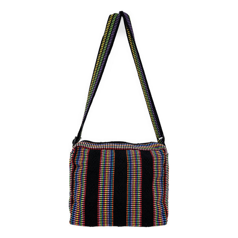 Bolsa Artesanal Mexicana Con Correa Larga Unisex 24x20cm
