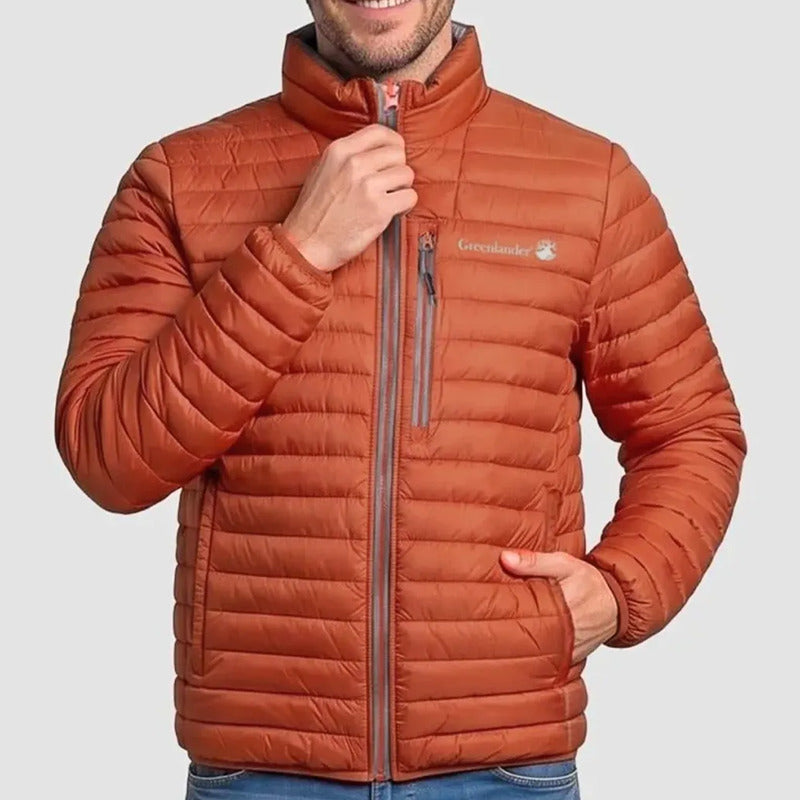 Chamarra Capitonada Para Hombre Cw90-pol8387  Greenlander® Naranja M Capitonado