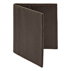 Tarjetero Doble De Piel Mod. Textura Marca Giron® Marrón Oscuro Textura