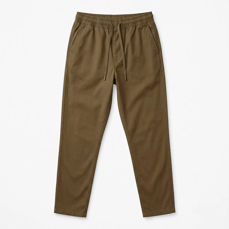 Pantalón Jogger Slim Fit Para Hombre Gjoggw Marca Bobois® Tabaco Lisa 30