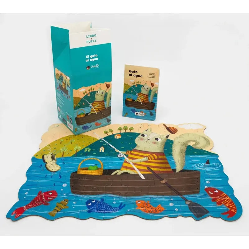 Gato Al Agua | Caja Didáctica: Puzzle Y Libro (+3)