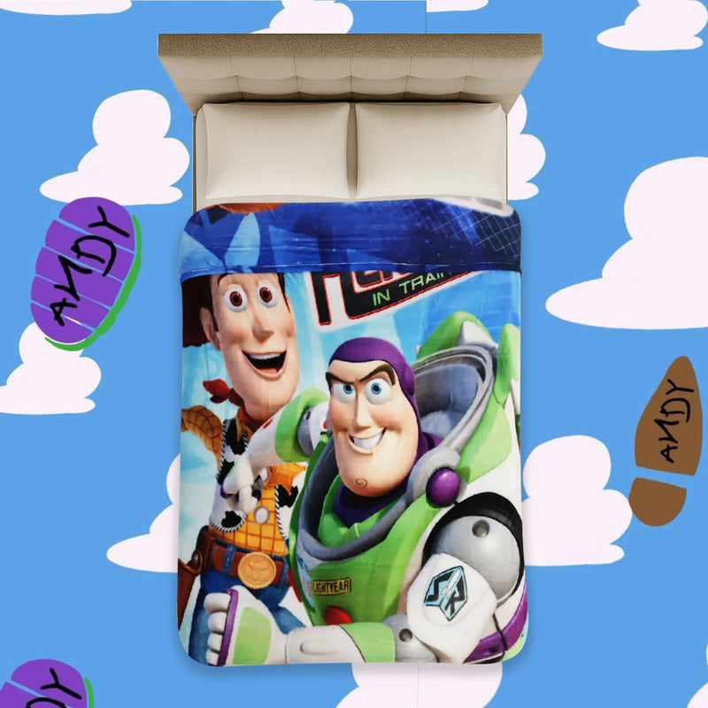 Cobertor Ligero Super Suave Matrimonial Diseños Providencia® Toy Story Hero 850 G Multicolor