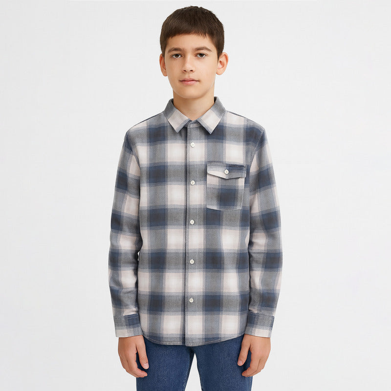 Camisa Cuadros Franela Para Niño Mod.7108 Marca Mayoral®