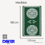 Jorongo Gaban Artesanal Mexicano Colores Calendario Verde Oscuro Calendario Xg