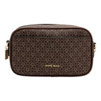 Bolso Crossbody Para Mujer Mod. Ji 2376 Marca Jaime Ibiza® Marrón Geométrico Níquel