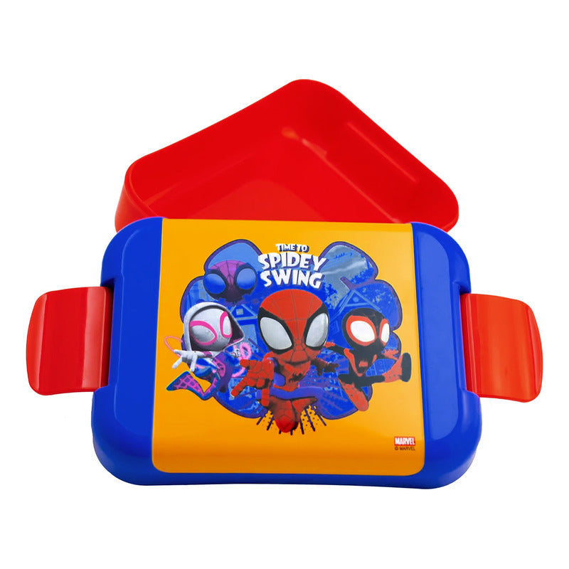 Lonchera Infantil De Plástico Con Botella Diseños Varios