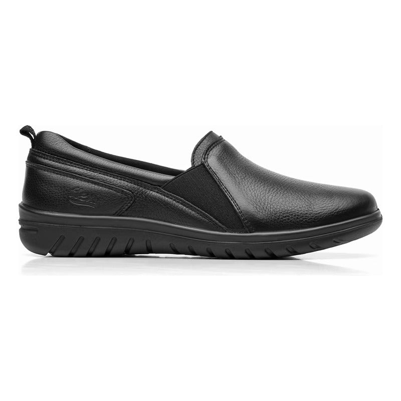 Zapato Flat Confort Casual Para Mujer Mod.35311 Marca Flexi® Negro Lisa 24.5 Mx