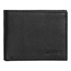 Billetera De Hombre Bifold Mod.87522-0090 Marca Levi's® Negro Liso