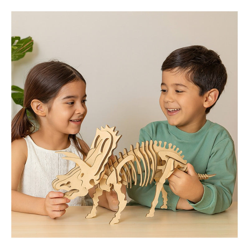 Rompecabezas De Madera Mi Dinosaurio Gigante 3d Marca Orc®