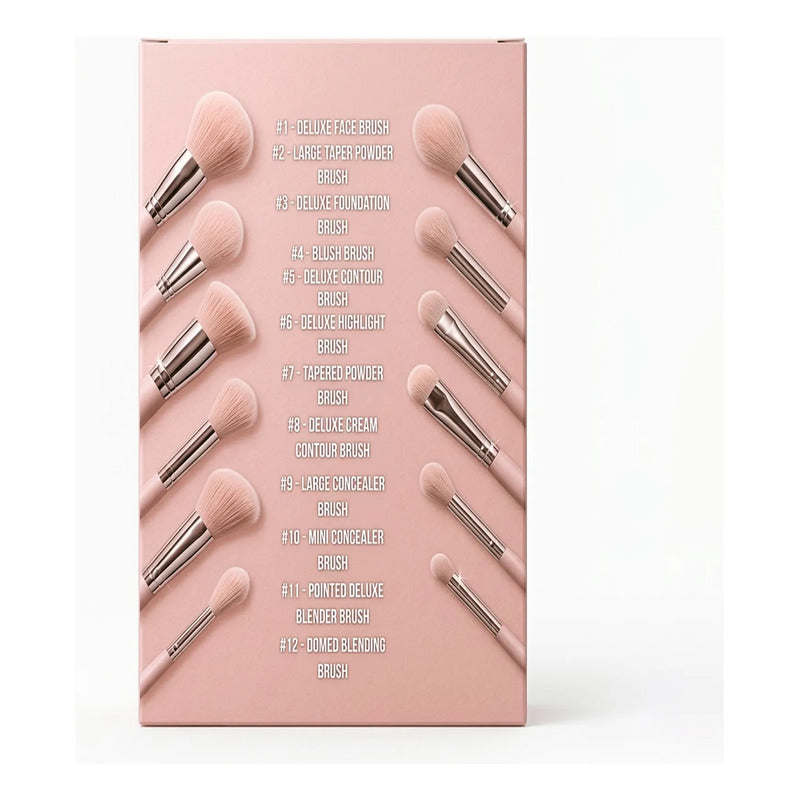 Set De Brochas 24pz Con Estuche De Viaje Beauty Creations® Oh Darling