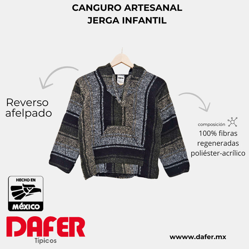 Sudadera Canguro Artesanal De Jerga Infantil