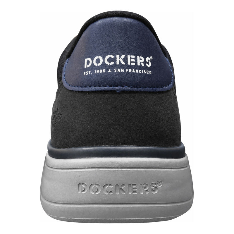 Tenis Para Caballero Mod.d2125711 Marca Dockers® Negro Texturizado 27.5 Mx