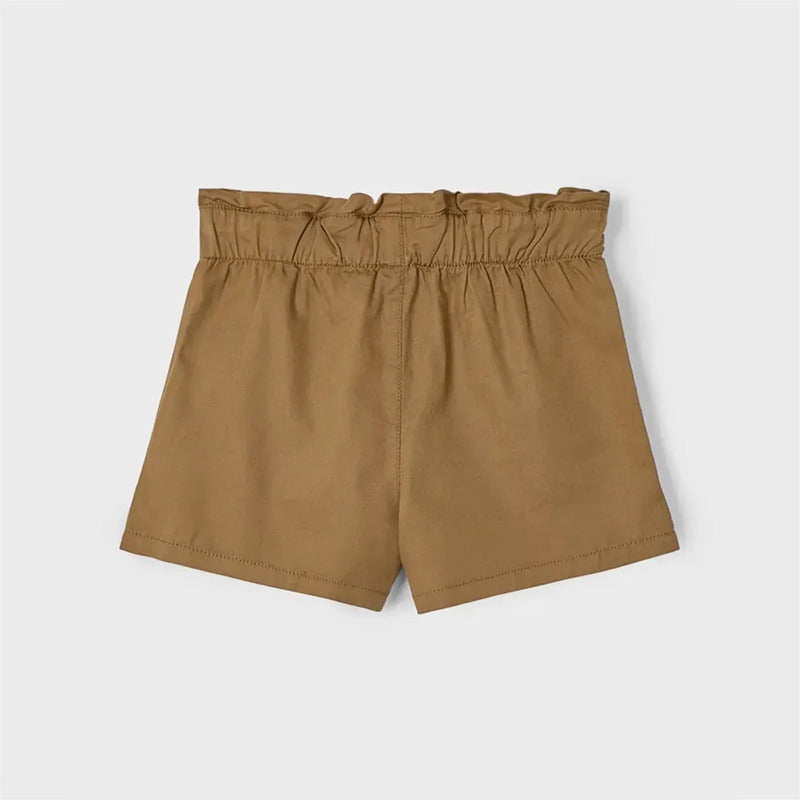 Short Para Niña Cintura Elástica Mod.3202 Marca Mayoral® Cacao Lisa 5 Años