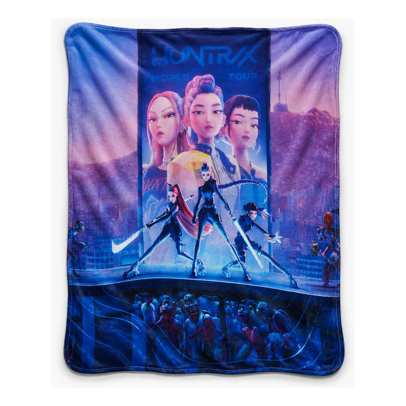 Cobertor Ligero Super Suave Matrimonial Diseños Providencia® Las Guerreras Del K-pop 850 G Multicolor