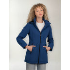Chamarra Para Mujer Mod.dw89-pol7888 Marca Greenlander® Azul 3xg Lisa
