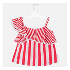 Blusa De Escote En Hombro Para Niña Mayoral® Mod.6168 Sandia