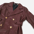 Chamarra Vinipiel Para Mujer Mod. Dscm0001 Marca Lob® Tinto G Vinipiel