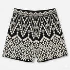 Short Casual Bordado Étnico Para Mujer Sg00148 Ferriano® Multicolor Étnico G