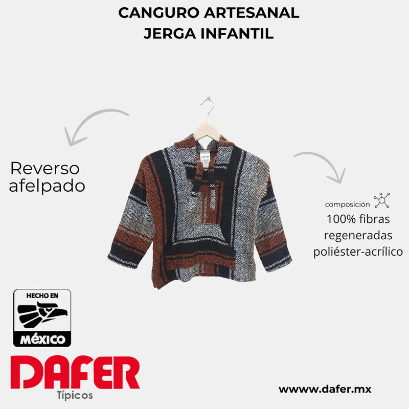 Sudadera Canguro Artesanal De Jerga Infantil