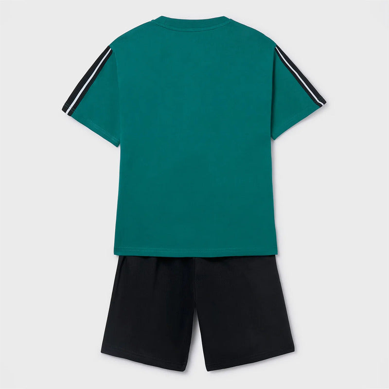 Conjunto Infantil Y Juvenil 6687 Marca Nukutavake Mayoral® Aqua Lisa 10 Años