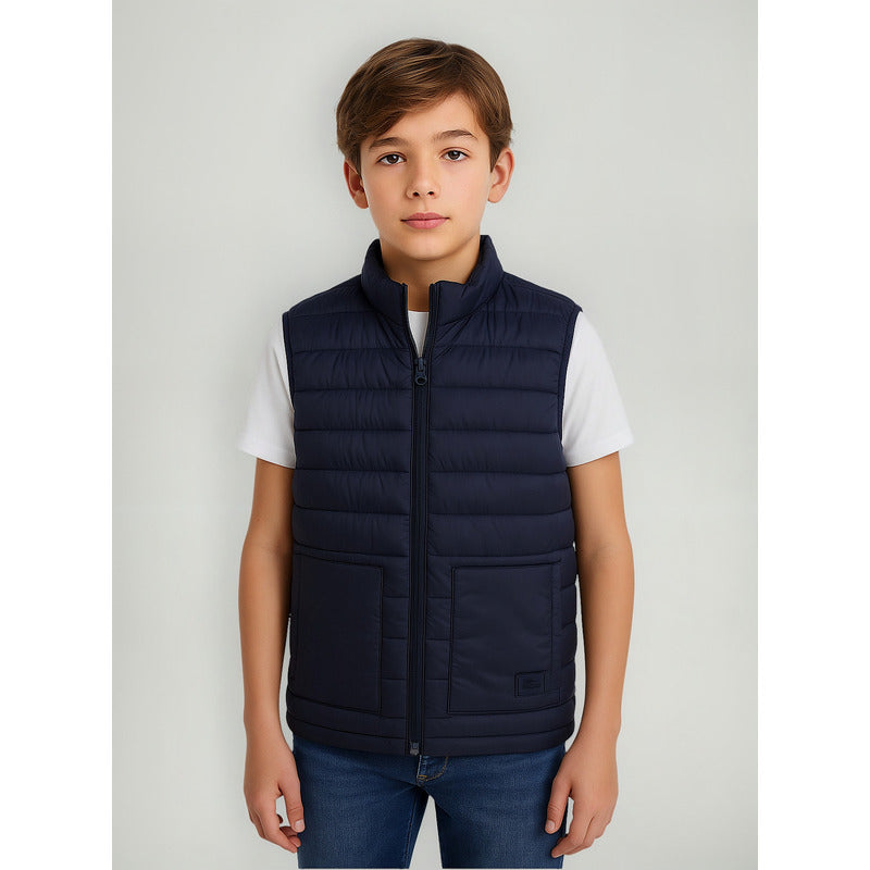 Chaleco Capitonado Casual Para Niño Mod.6342 Marca Mayoral® Azul Marino 8