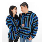 Suéter Poncho Canguro Artesanal Hoodie Acrilico Colores